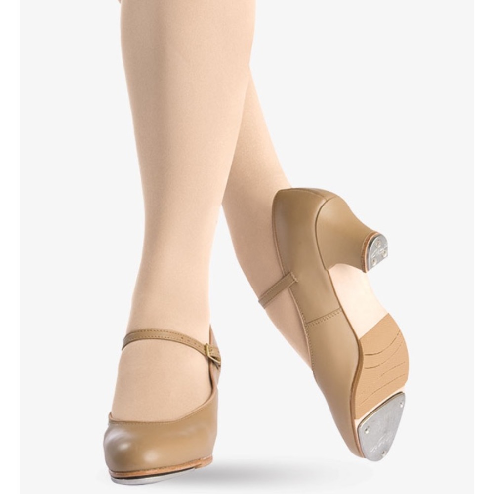 Capezio Women's Tap Shoes- Leather- Tan #550